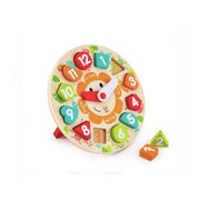 Διαδραστικό παιχνίδι με το ρολόι μικρών εντόμων, 13 κομμάτια, ξύλο