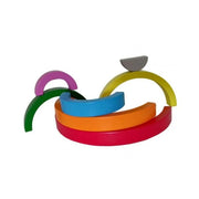 Παιχνίδι τύπου ουράνιου τόξου, πολύχρωμα, 7 κομμάτια, ξύλο