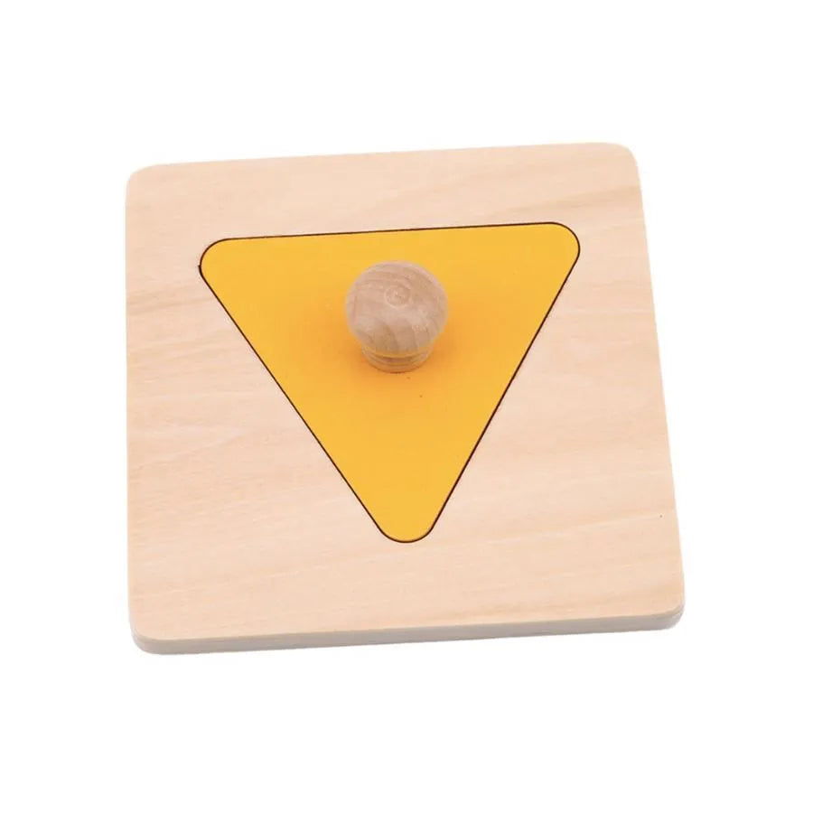 Παιχνίδι τύπου πολύχρωμου πίνακα με γεωμετρικά σχήματα, 6 κομμάτια, ξύλο