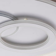 LED πολυέλαιος με τηλεχειριστήριο Nolux Luminosa, 120W, 3 κύκλοι, κρύο/ζεστό/ουδέτερο φως, ασταθές, λευκό