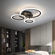 LED πολυέλαιος με τηλεχειριστήριο Betty, 41W, 3 κύκλοι, κρύο/ζεστό/ουδέτερο φως, ασταθές, μαύρο