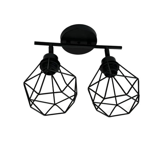 Aerope Lust, 2x E27, Metal, Black