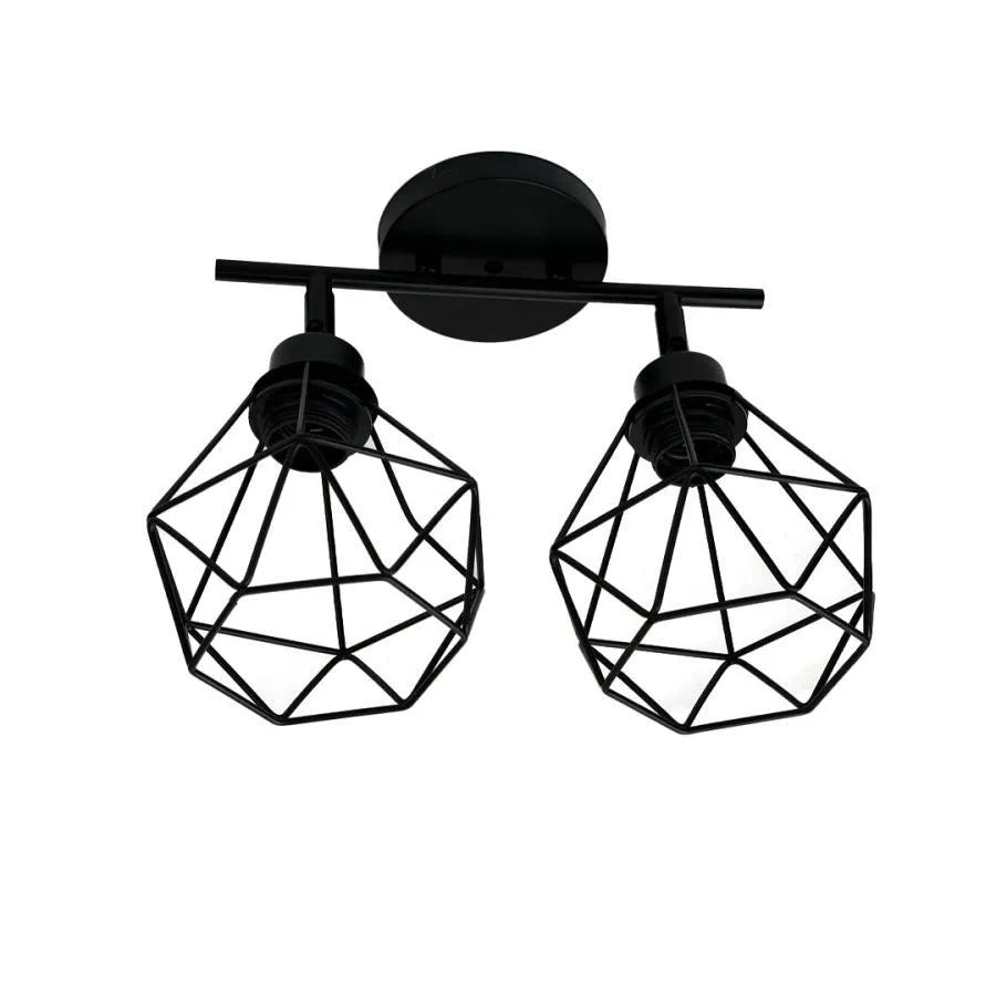 Aerope Lust, 2x E27, Metal, Black