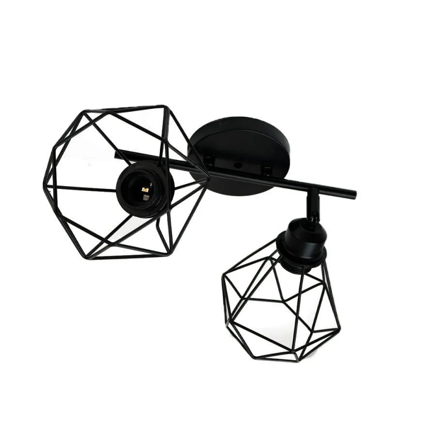 Aerope Lust, 2x E27, Metal, Black