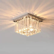 Crystal Martinez Linear Luxe, διάμετρο 35cm, 4x E14, γυαλιστερό χρώμιο