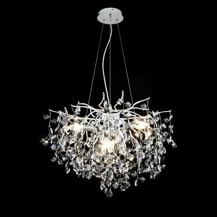 Crystal Konnan 6*E14 διάμετρος 60cm λευκό