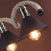Lustrage Lust, 5*E27, Brown, Metal και Twine