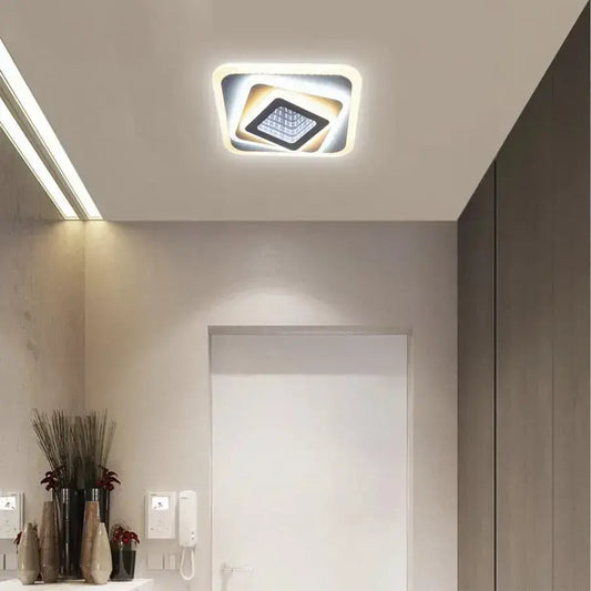 Πολυέλαιος LED NEXA 3D 45W, Τετράγωνο, Κρύο/Ζεστό/Ουδέτερο φως, Λευκό