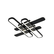 Πολυέλαιος LED με τηλεχειριστήριο AFINA 120W, 4 Στοιχεία, Κρύο/Ζεστό/Ουδέτερο φως, Ρυθμιζόμενο, Μαύρο