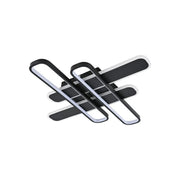 Πολυέλαιος LED με τηλεχειριστήριο AFINA 120W, 4 Στοιχεία, Κρύο/Ζεστό/Ουδέτερο φως, Ρυθμιζόμενο, Μαύρο