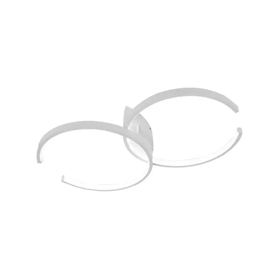 Πολυέλαιος LED με τηλεχειριστήριο NOAH 64W, 2 Στοιχεία, Κρύο/Ζεστό/Ουδέτερο φως, Ρυθμιζόμενο, Λευκό