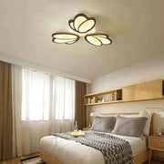 LED πολυέλαιος με τηλεχειριστήριο Tulip, 47W, 3 πέταλα, κρύο/ζεστό/ουδέτερο φως, ασταθές, λευκό