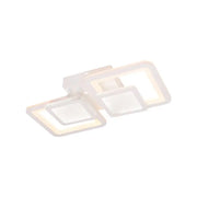 Πολυέλαιος LED με τηλεχειριστήριο BALANS 44W, 2 Τετράγωνα, Κρύο/Ζεστό/Ουδέτερο φως, Ρυθμιζόμενο, Λευκό