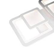 Πολυέλαιος LED με τηλεχειριστήριο BALANS 44W, 2 Τετράγωνα, Κρύο/Ζεστό/Ουδέτερο φως, Ρυθμιζόμενο, Λευκό