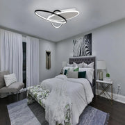 LED πολυέλαιος με τηλεχειριστήριο Carolina, 81W, 3 τετράγωνα, κρύο/ζεστό/ουδέτερο φως, άκαμπτο, μαύρο