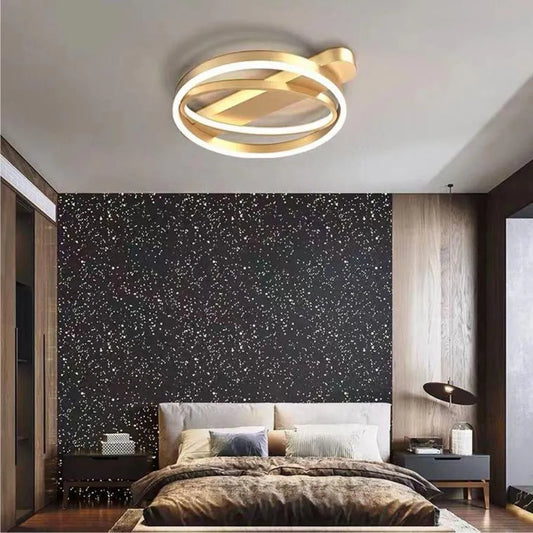 Πολυέλαιος LED με τηλεχειριστήριο CERELIS 90W, Κρύο/Ζεστό/Ουδέτερο φως, Ρυθμιζόμενο, Γυαλιστερό χρυσό