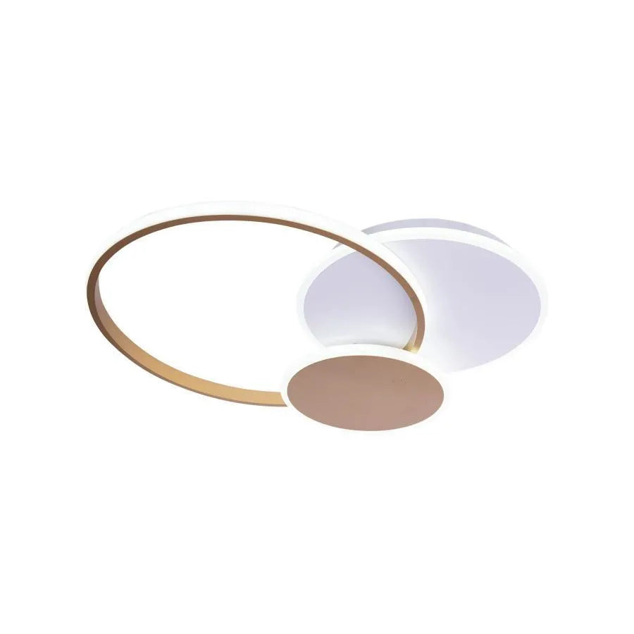 Πολυέλαιος LED με τηλεχειριστήριο KILLIAN 71W, 3 Κύκλοι, Κρύο/Ζεστό/Ουδέτερο φως, Ρυθμιζόμενο, Λευκός Χρυσός