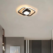 LUD LED DUOFORM, 25W, Γεωμετρικός σχεδιασμός, Στρογγυλεμένο τετράγωνο, μαύρο, ζεστό/κρύο/ουδέτερο φως