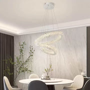 Lulus οδήγησε Cristal Cassian 80W Dimable Diameter 50cm ασήμι