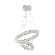 Lulus οδήγησε Cristal Cassian 80W Dimable Diameter 50cm ασήμι