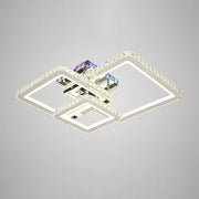 LED LED Crystal RGB με τηλεχειριστήριο Justin 106W Dimable Silver