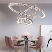 LED LED LUMINIS, 78W, Crystal and Metal, 3 κύκλοι, Dimable, ρυθμιζόμενο ύψος, κρύο/ζεστό/ουδέτερο φως, πολυτελές φωτισμό