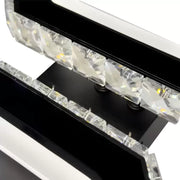 LED πολυέλαιος με τηλεχειριστήριο Quadris, 24W, 2 τετράγωνα, κρύο/ζεστό/ουδέτερο φως, ασταθές, μαύρο