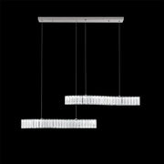Lust LED Crystal με τηλεχειριστήριο Merve 24W Shiny Chrome