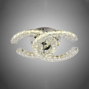 Lulus LED Crystal με τηλεχειριστήριο Shia 27W Dimable Silver