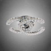 Lulus LED Crystal με τηλεχειριστήριο Shia 27W Dimable Silver