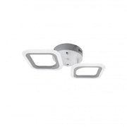 LED LED Erika, 11W, 2 τετράγωνα, ουδέτερο φως, λευκό