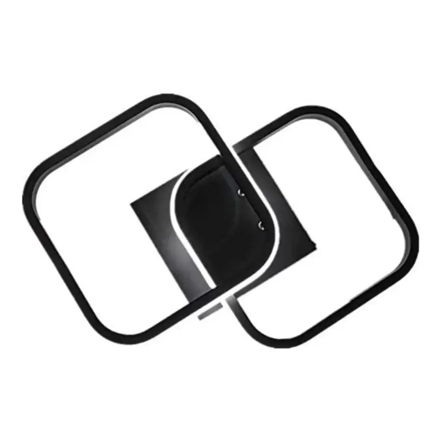 Πολυέλαιος LED VERTEX Matrix Επικαλυπτόμενοι ρόμβοι, Μεταλλικά πλαίσια, 11W, 2 Ρόμβοι, Κρύο/Ζεστό/Ουδέτερο φως, Μαύρο