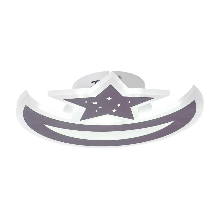 Πολυέλαιος LED ELLY 36W, Φεγγάρι και αστέρι, Κρύο/Ζεστό/Ουδέτερο φως, Καφέ