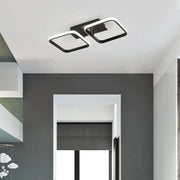 Πολυέλαιος LED VERTEX 11W, 2 τετράγωνα, Γραμμικό, Κρύο/Ζεστό/Ουδέτερο φως, Μαύρο