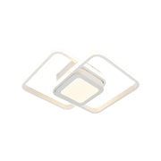 LED LED DuOform, 36W, Γεωμετρικός σχεδιασμός, στρογγυλεμένο τετράγωνο, λευκό, ζεστό/κρύο/ουδέτερο φως