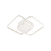 LED LED DuOform, 36W, Γεωμετρικός σχεδιασμός, στρογγυλεμένο τετράγωνο, λευκό, ζεστό/κρύο/ουδέτερο φως