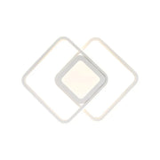 LED LED DuOform, 36W, Γεωμετρικός σχεδιασμός, στρογγυλεμένο τετράγωνο, λευκό, ζεστό/κρύο/ουδέτερο φως