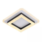 MODERN LED Πολυέλαιος 29W, Μήκος 20 cm, Τετράγωνο, Κρύο/Ζεστό/Ουδέτερο φως, Μαύρο