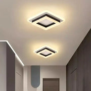 MODERN LED Πολυέλαιος 29W, Μήκος 20 cm, Τετράγωνο, Κρύο/Ζεστό/Ουδέτερο φως, Μαύρο