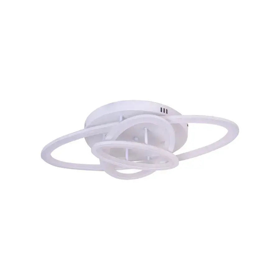 Πολυέλαιος LED με τηλεχειριστήριο TIANA 83W, 3 Ελλείψεις, Κρύο/Ζεστό/Ουδέτερο φως, Ρυθμιζόμενο, Λευκό