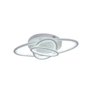 Πολυέλαιος LED με τηλεχειριστήριο TIANA 83W, 3 Ελλείψεις, Κρύο/Ζεστό/Ουδέτερο φως, Ρυθμιζόμενο, Λευκό