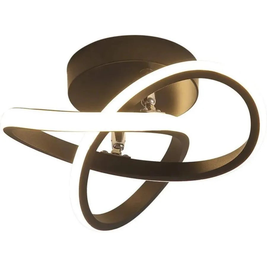 Πολυέλαιος LED VERTEX Flow 24W, Διάμετρος 25cm, Κρύο/Ζεστό/Ουδέτερο φως, Μαύρο