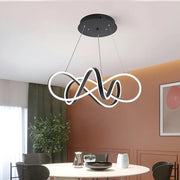 LED πολυέλαιος ανασταλεί με τηλεχειριστήριο Infinity Halo, 138W, ρυθμιζόμενο ύψος, κρύο/ζεστό/ουδέτερο φως, ασταθές, μαύρο