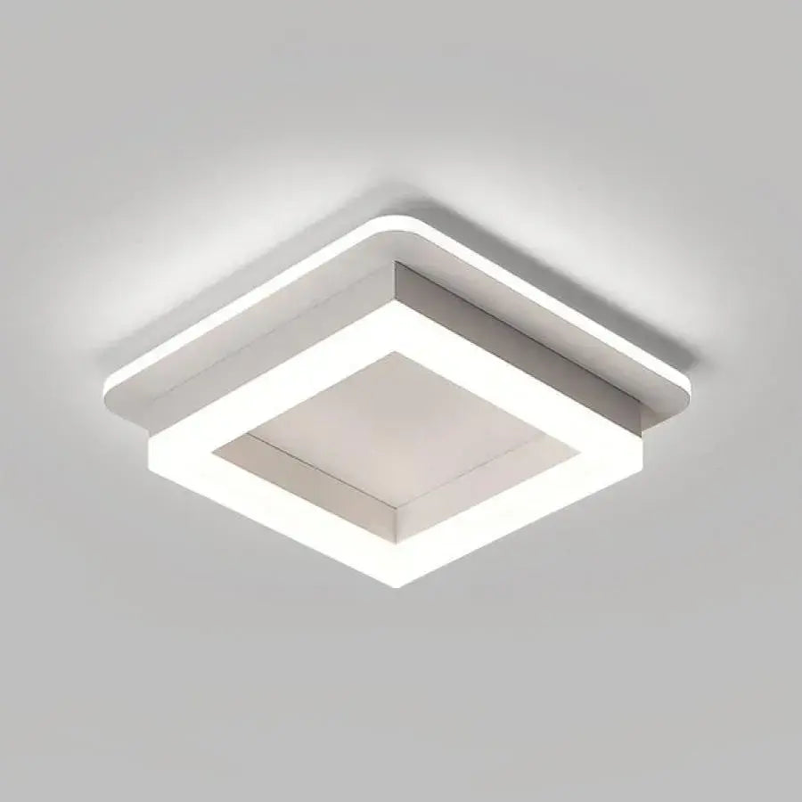 MODERN LED Πολυέλαιος 29W, Διάμετρος 22cm, Τετράγωνο, Κρύο/Ζεστό/Ουδέτερο φως, Λευκό