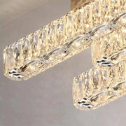 Το Candelabru οδήγησε την Priscila, με τηλεχειριστήριο, 216W, κρύσταλλο, γυαλιστερό χρωμίου, απόβλητα, ζεστό/κρύο/ουδέτερο φως