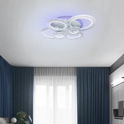 Ο Lulus οδήγησε τη Nova Rondra με κρυστάλλους, 6 πηγές φωτός, RGB, με τηλεχειριστήριο, 154W, White & Anypanless