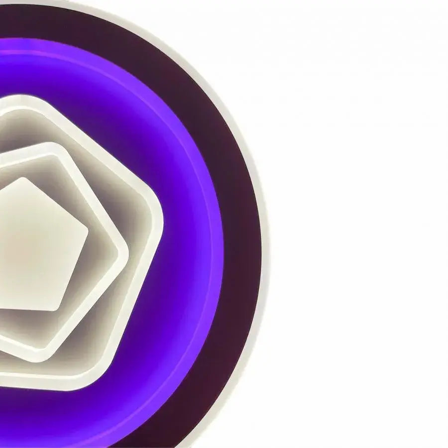 Πολυέλαιος LED με τηλεχειριστήριο MEIRA RGB, 180W, Ψυχρό/Ζεστό/Ουδέτερο φως, Ρυθμιζόμενο, Λευκό