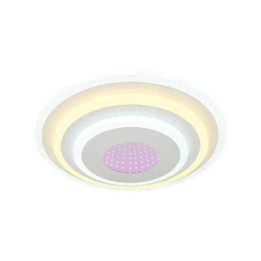Πολυέλαιος LED NIVARA 3D 20W, Διάμετρος 30cm, Κρύο/Ζεστό/Ουδέτερο φως, Λευκό