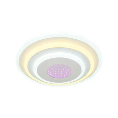 Πολυέλαιος LED NIVARA 3D 20W, Διάμετρος 30cm, Κρύο/Ζεστό/Ουδέτερο φως, Λευκό