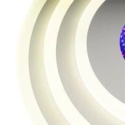 Πολυέλαιος LED NIVARA 3D 20W, Διάμετρος 30cm, Κρύο/Ζεστό/Ουδέτερο φως, Λευκό